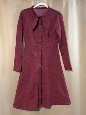 Allegra K Women’s Houndstooth Dress Size S
